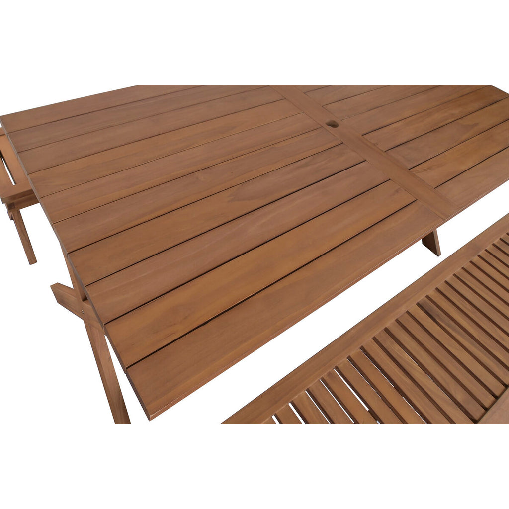 Table de Salle à Manger Home ESPRIT Marron Teck 200 x 100 x 78 cm