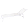Chaise longue Thais Blanc 199 x 61 x 30 cm