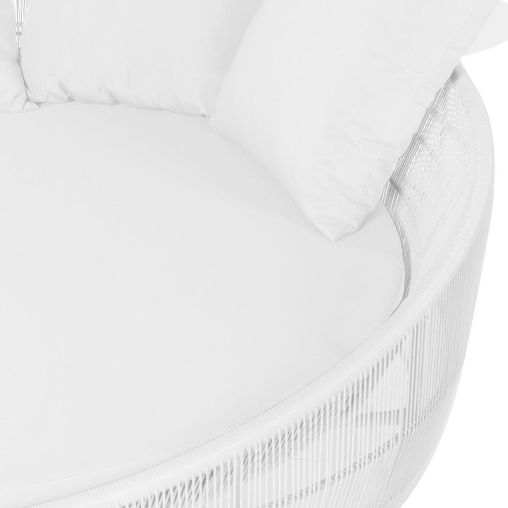 Chaise longue Dido 160 x 160 x 76 cm Rond Blanc