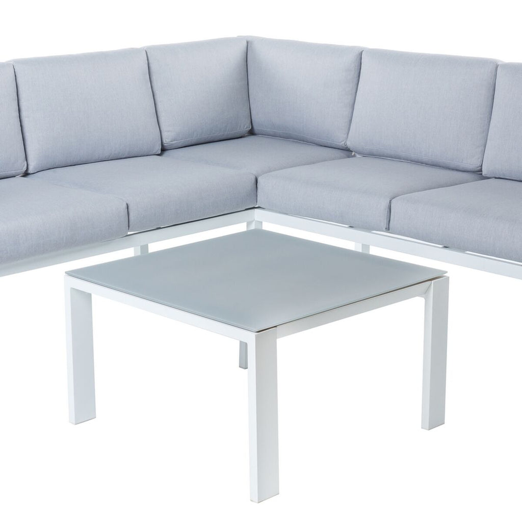 Canapé de jardin Thais Blanc 195 x 195 x 73,6 cm