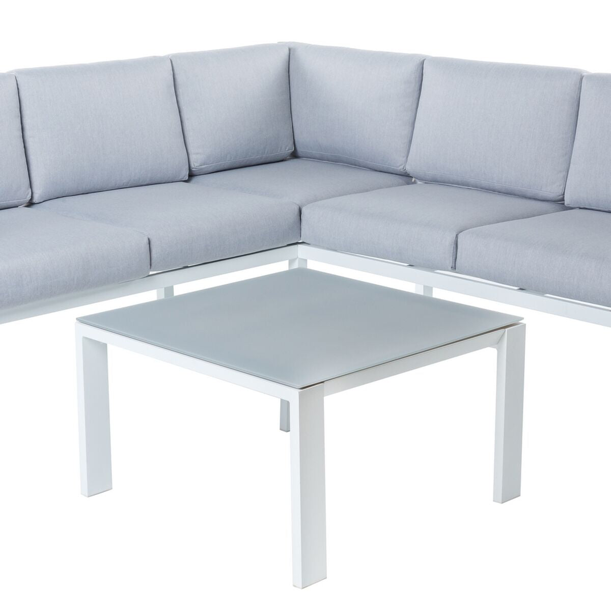 Canapé de jardin Thais Blanc 195 x 195 x 73,6 cm