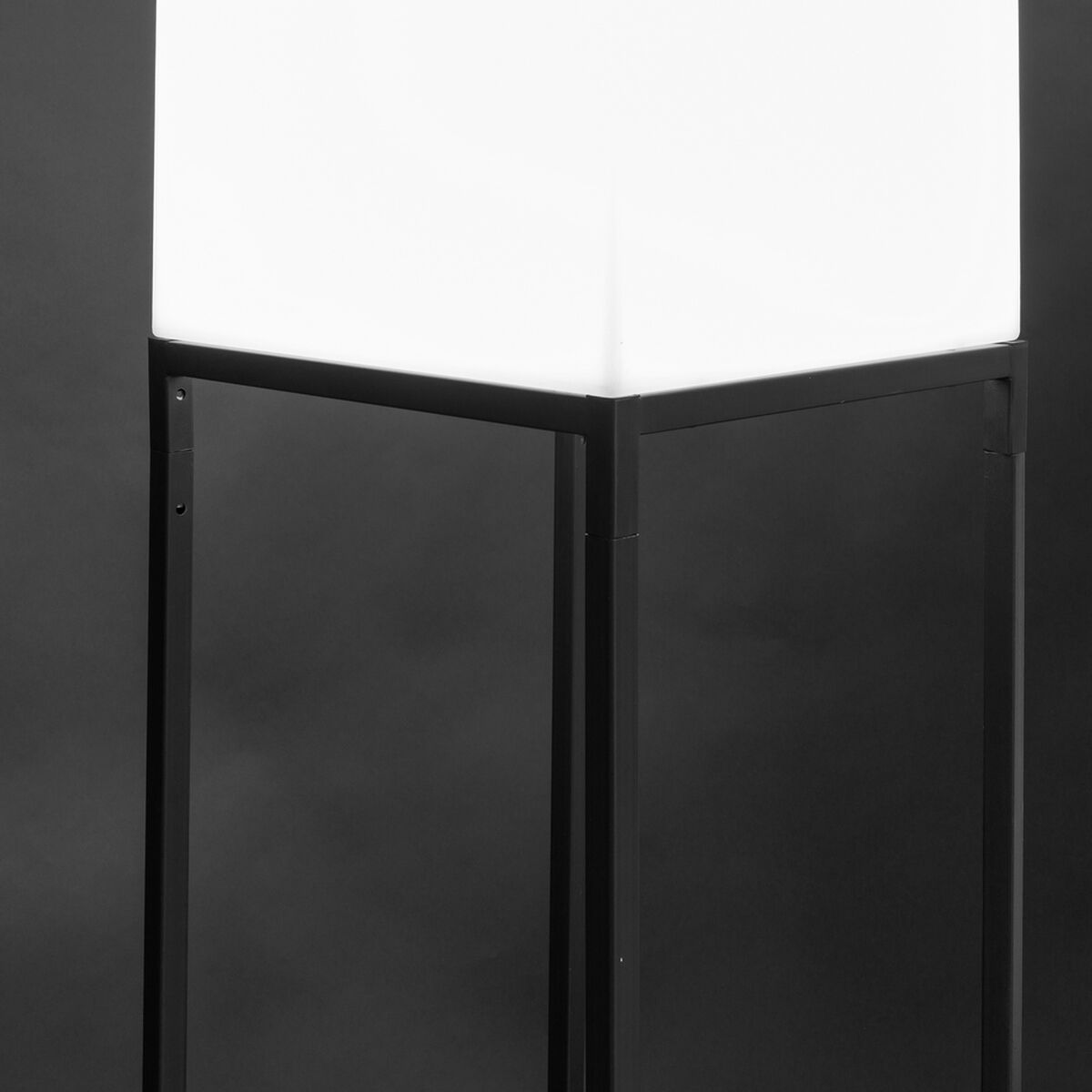 Lampadaire Block Blanc Gris E27 38 x 38 x 155 cm