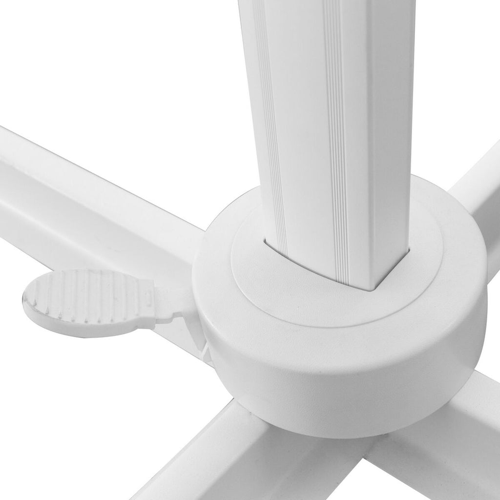 Parasol Tiber Blanc Gris clair Aluminium 300 x 300 x 250 cm LED