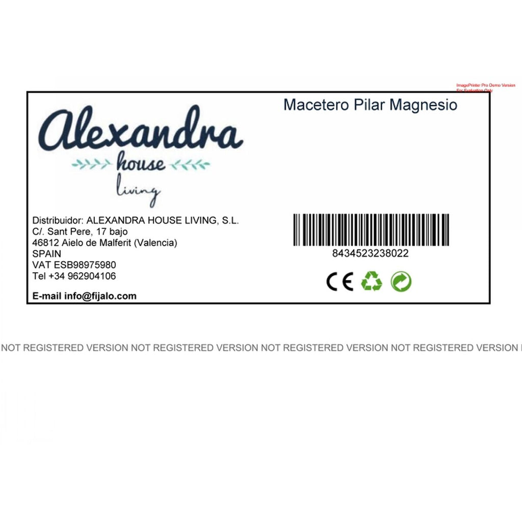 Cache-pot Alexandra House Living Classic Magnésium 42 x 104 x 42 cm