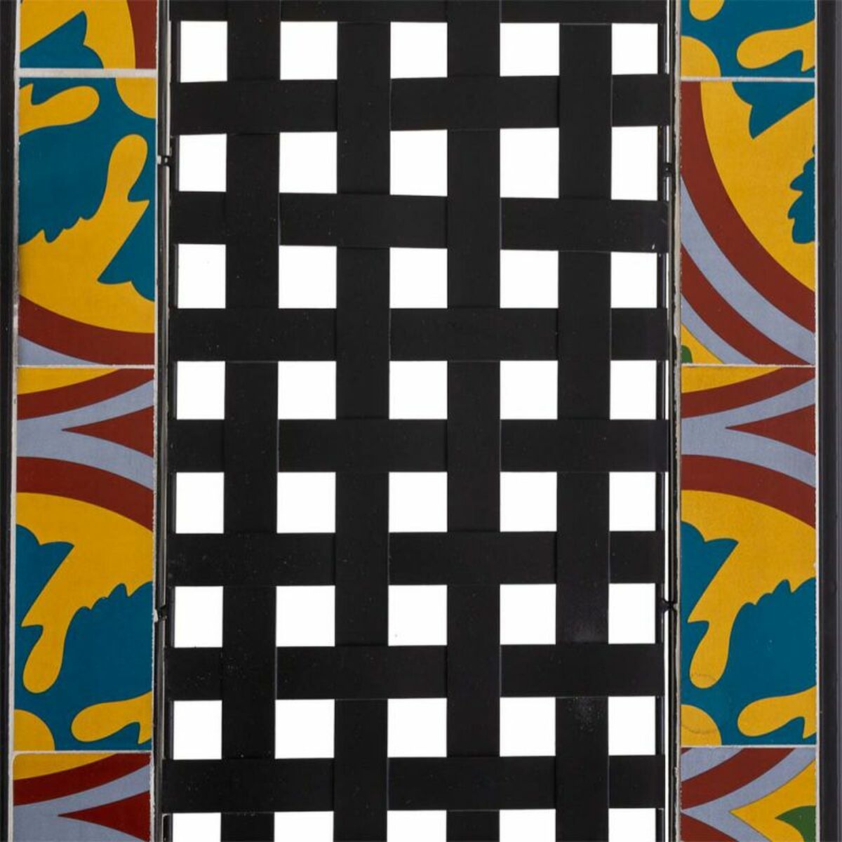 Banc Alexandra House Living Noir Fer Carrelage 50 x 88 x 110 cm