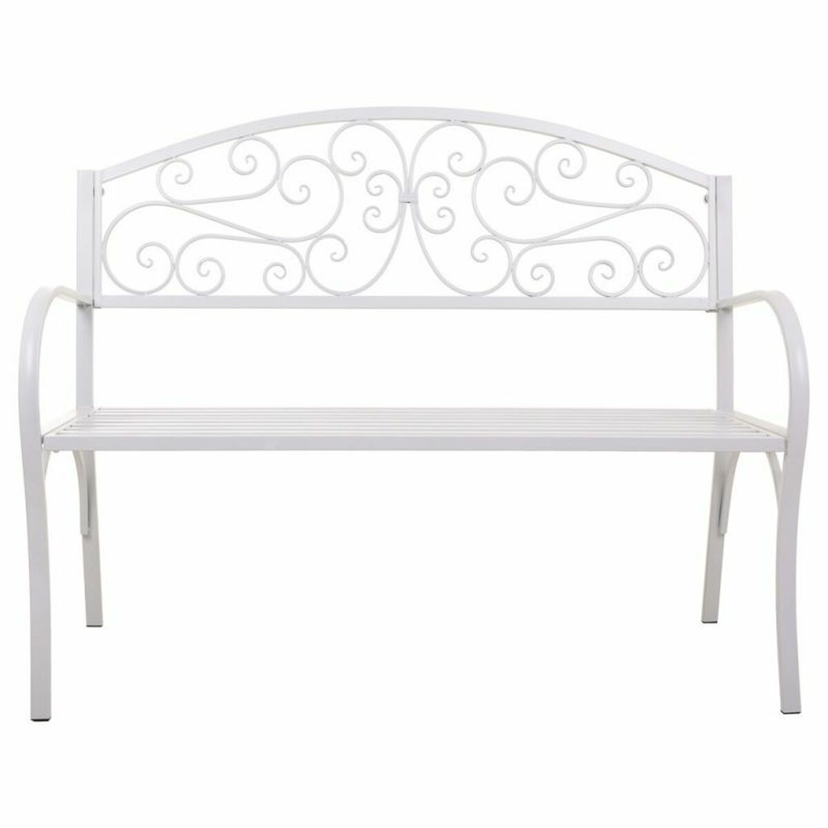 Banc Alexandra House Living Blanc Fer 53 x 91 x 153 cm
