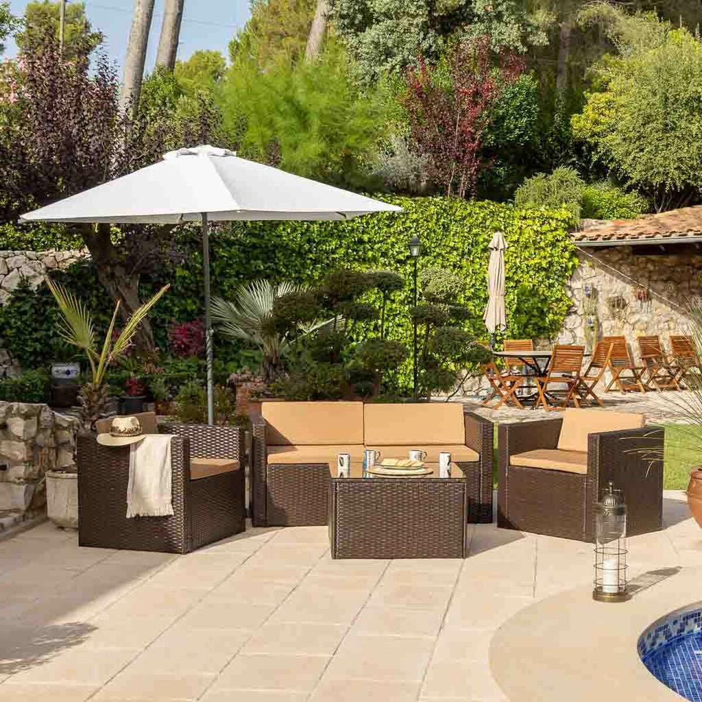 Meubles de jardin Alexandra House Living Marron 65 x 45 x 75 cm 4 Pièces
