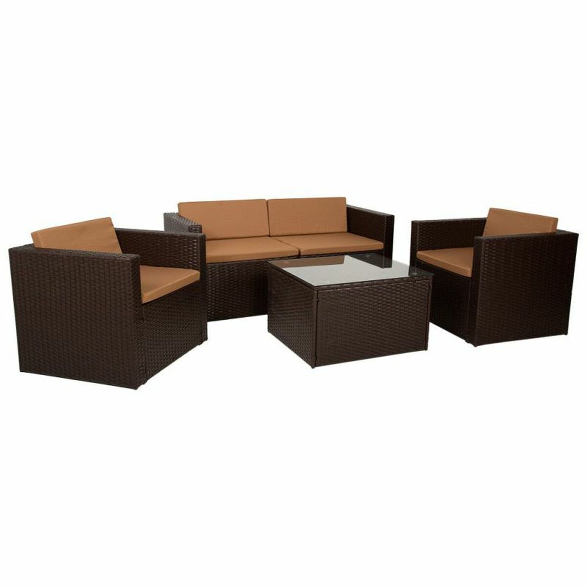 Meubles de jardin Alexandra House Living Marron 65 x 45 x 75 cm 4 Pièces