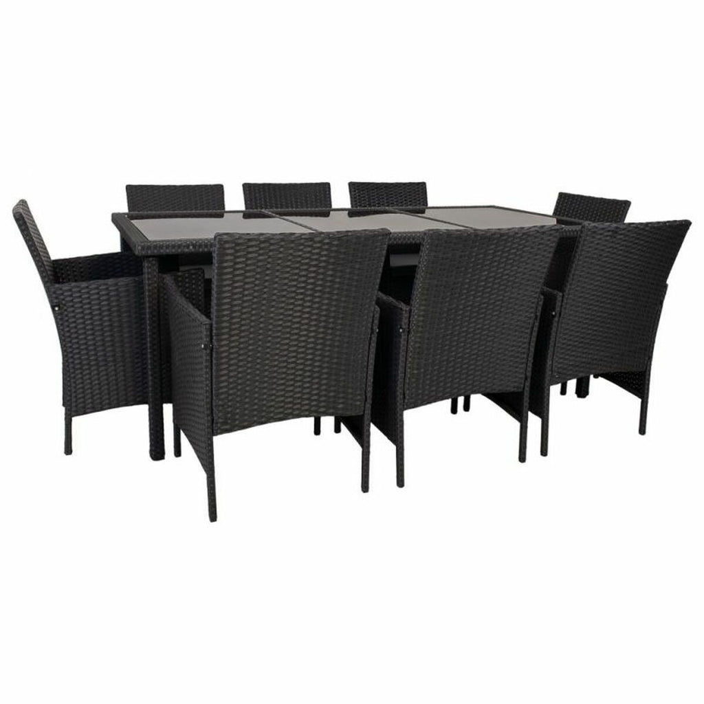 Meubles de jardin Alexandra House Living Noir 61 x 85 x 58 cm 9 Pièces