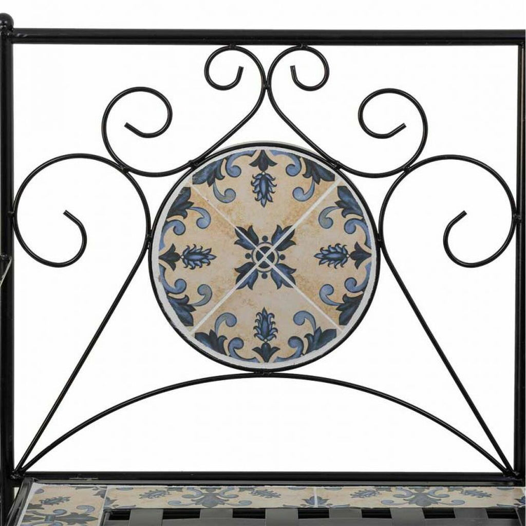 Banc Alexandra House Living Noir Fer Carrelage 50 x 88 x 110 cm