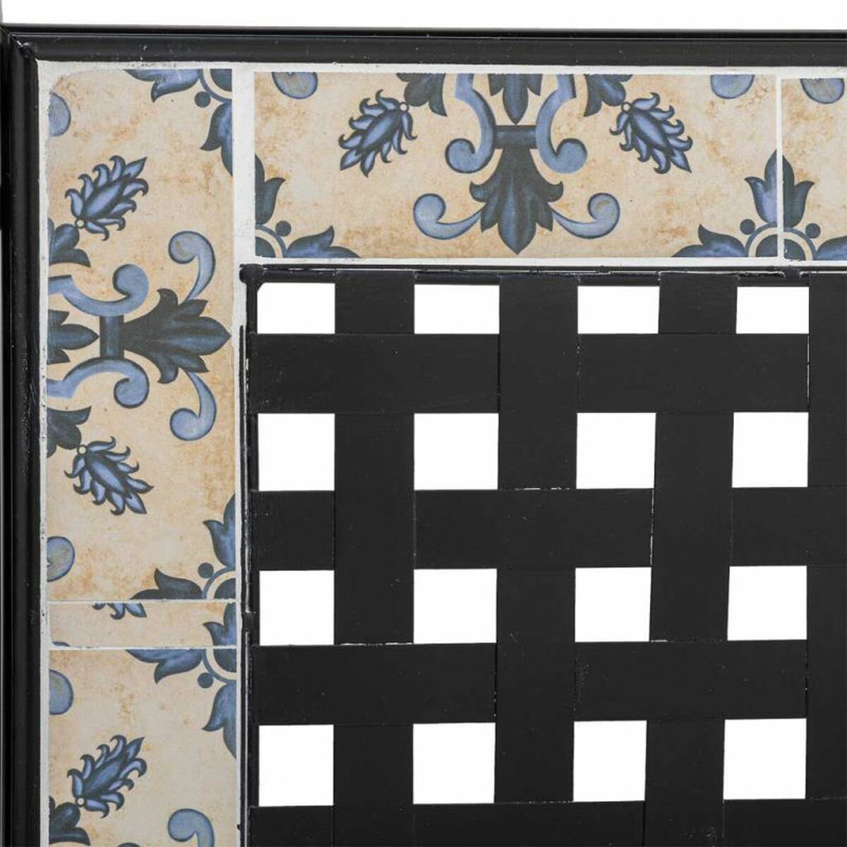 Banc Alexandra House Living Noir Fer Carrelage 50 x 88 x 110 cm