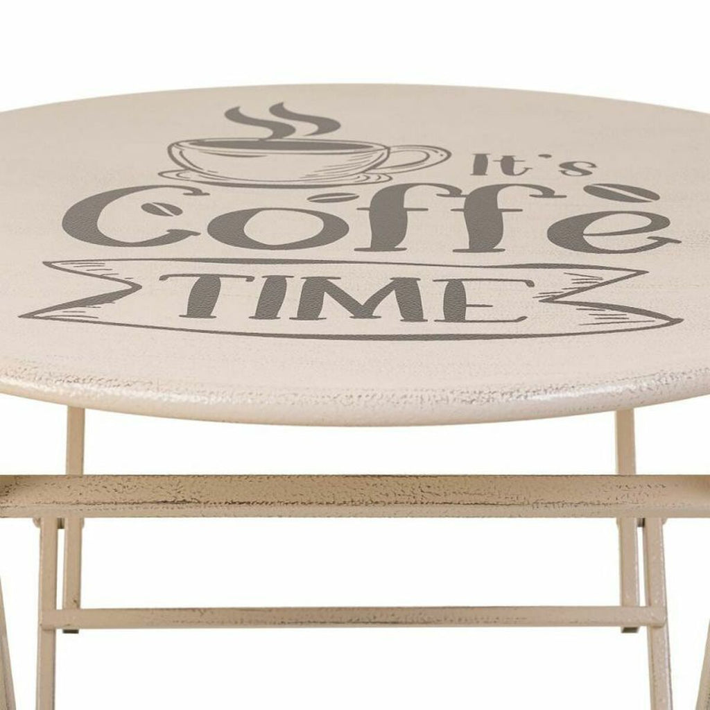 Ensemble Table + 2 Chaises Alexandra House Living Blanc 60 x 75 x 60 cm