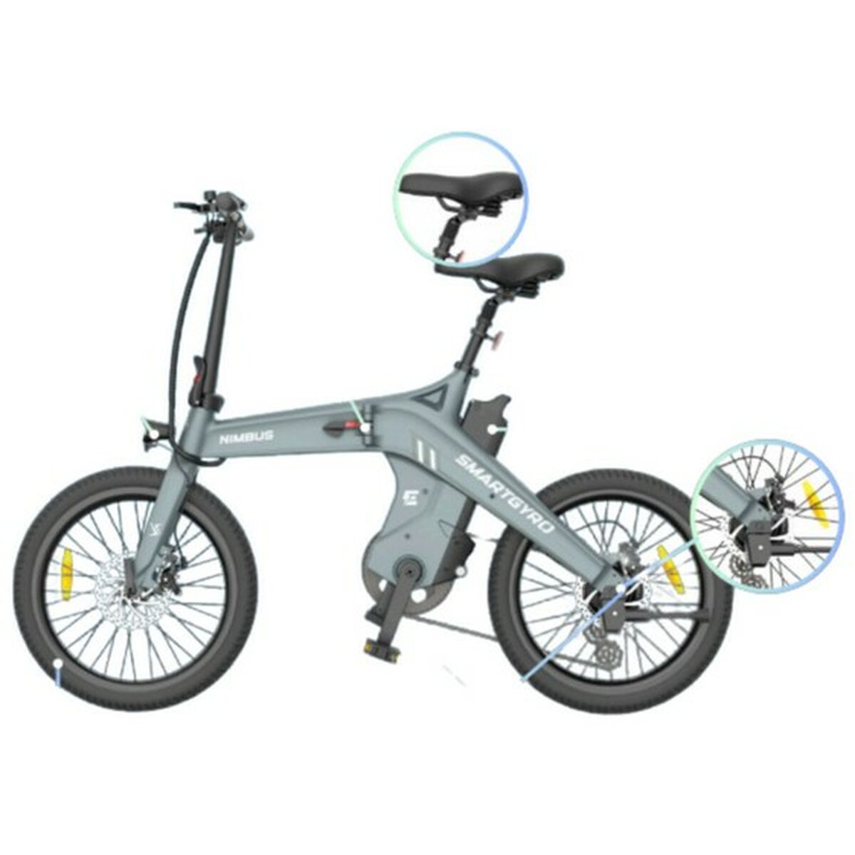 Vélo Électrique Smartgyro SOHO 16 10000 mAh Noir 250 W 20"
