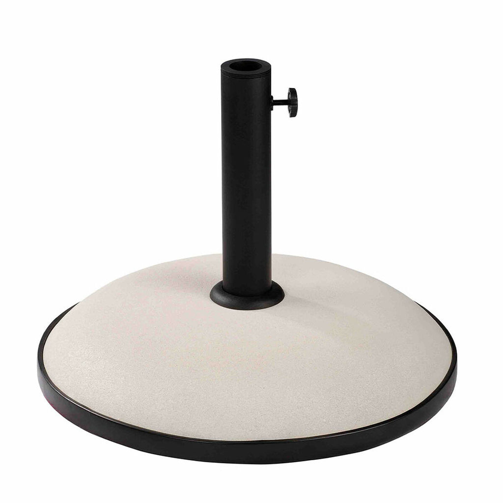 Marbueno Base Parasol Rond 45x36 cm 20KG Blanc Jardin, Piscine et Terrasse 10451