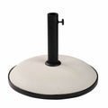Marbueno Base Parasol Rond 45x36 cm 20KG Blanc Jardin, Piscine et Terrasse 10451