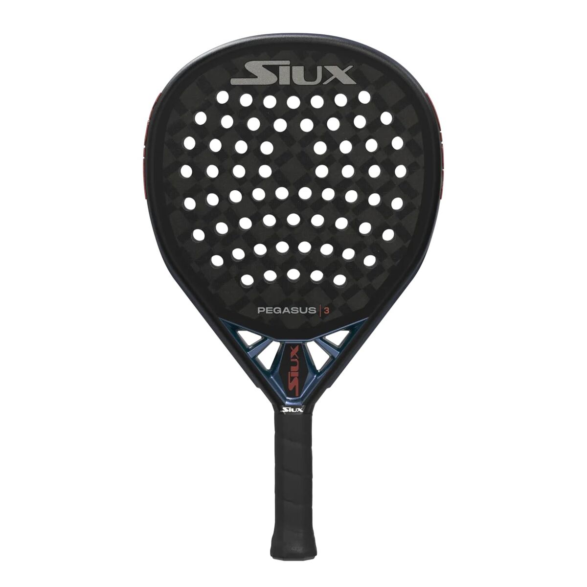 Raquette de Padel Siux Pegasus 3 2025 Bleu Noir Fibre de Carbone Carbone