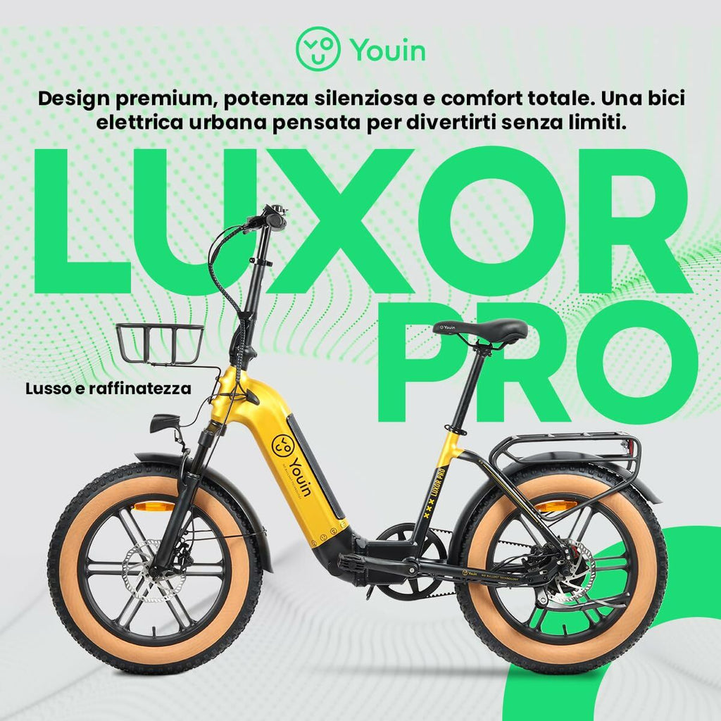 Vélo Électrique Youin BK1750 LUXOR II PRO A/N Jaune 250 W
