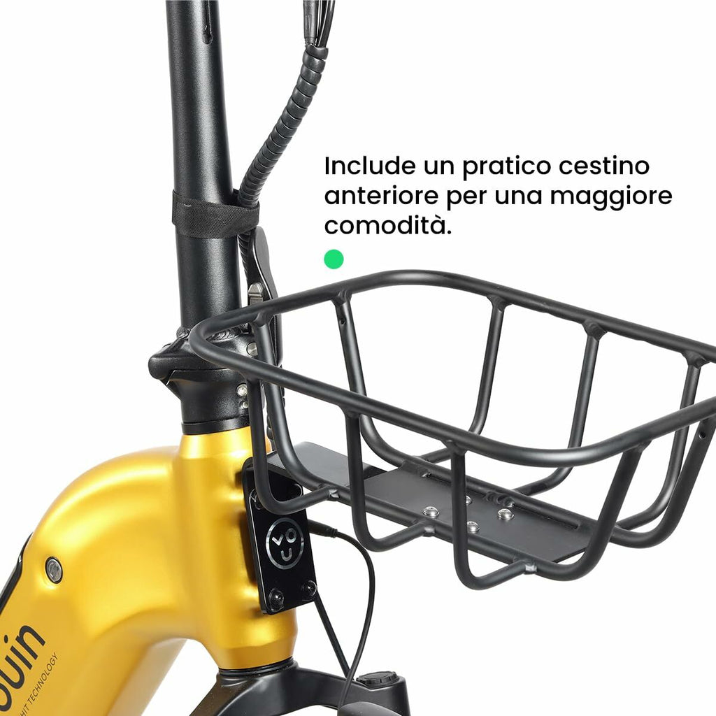 Vélo Électrique Youin BK1750 LUXOR II PRO A/N Jaune 250 W