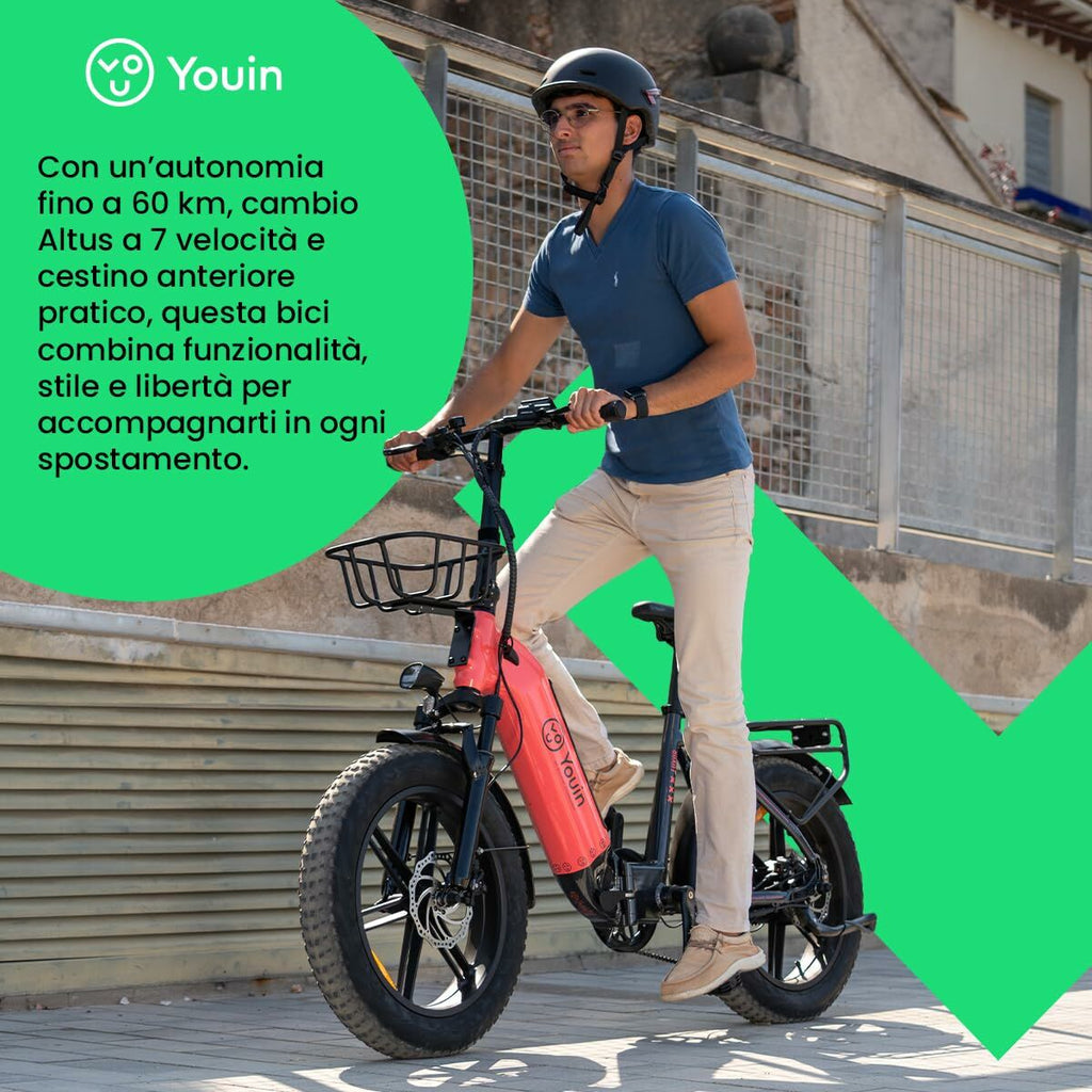 Vélo Électrique Youin BK1750 LUXOR II PRO A/N Jaune 250 W
