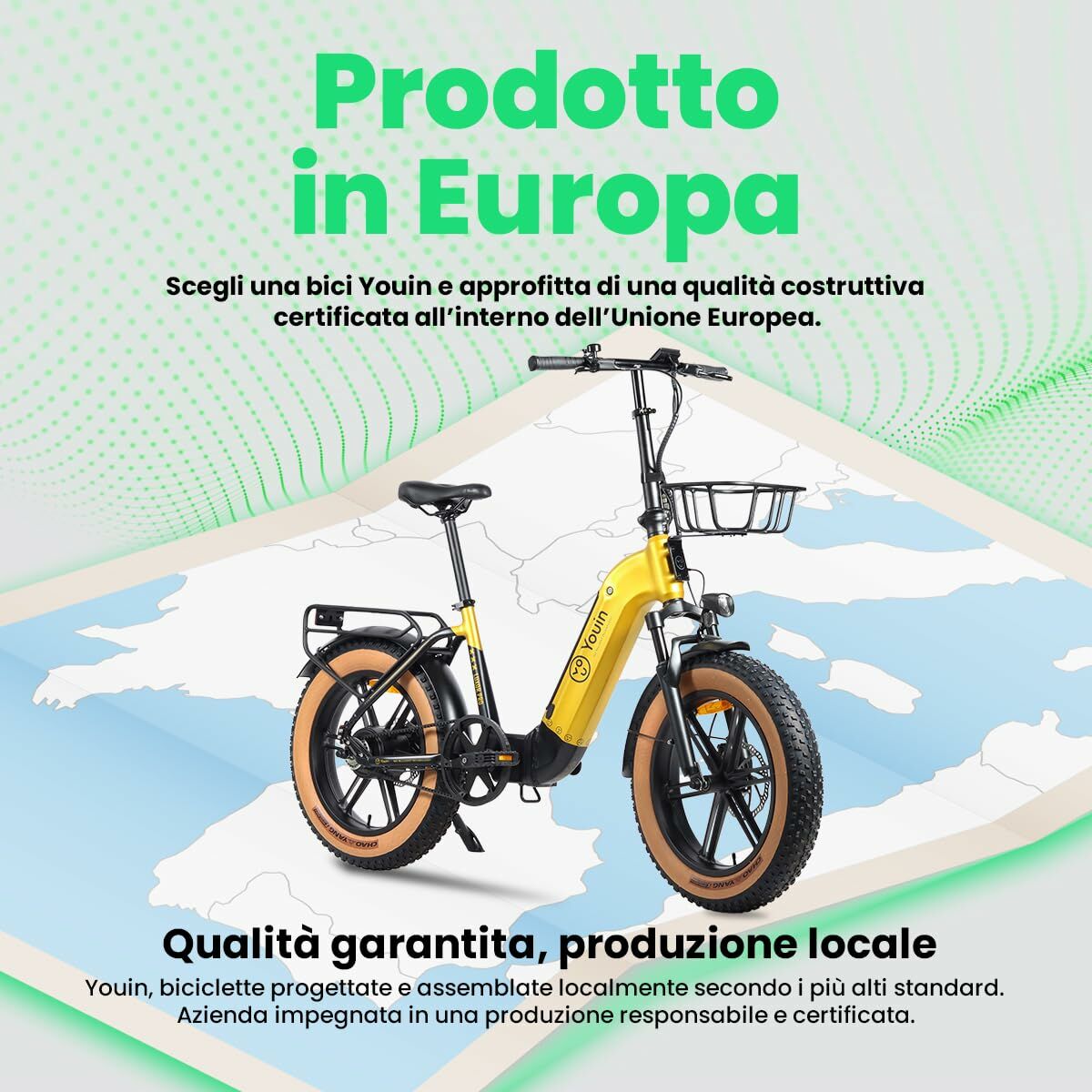 Vélo Électrique Youin BK1750 LUXOR II PRO A/N Jaune 250 W