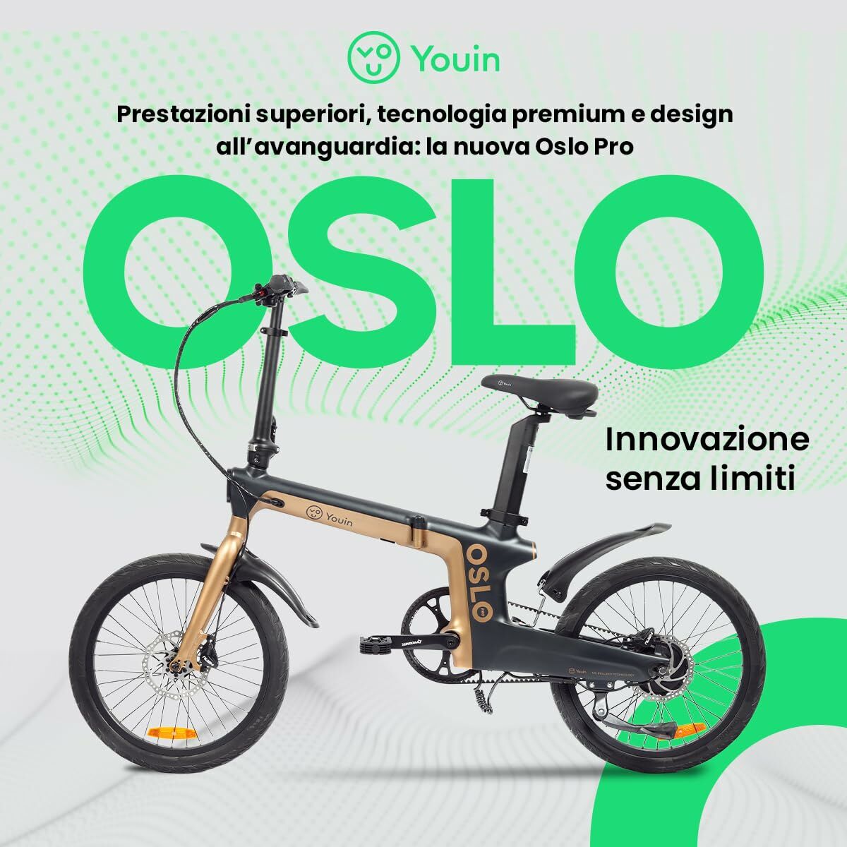 Vélo Électrique Youin BK1950 OSLO PRO Noir Doré