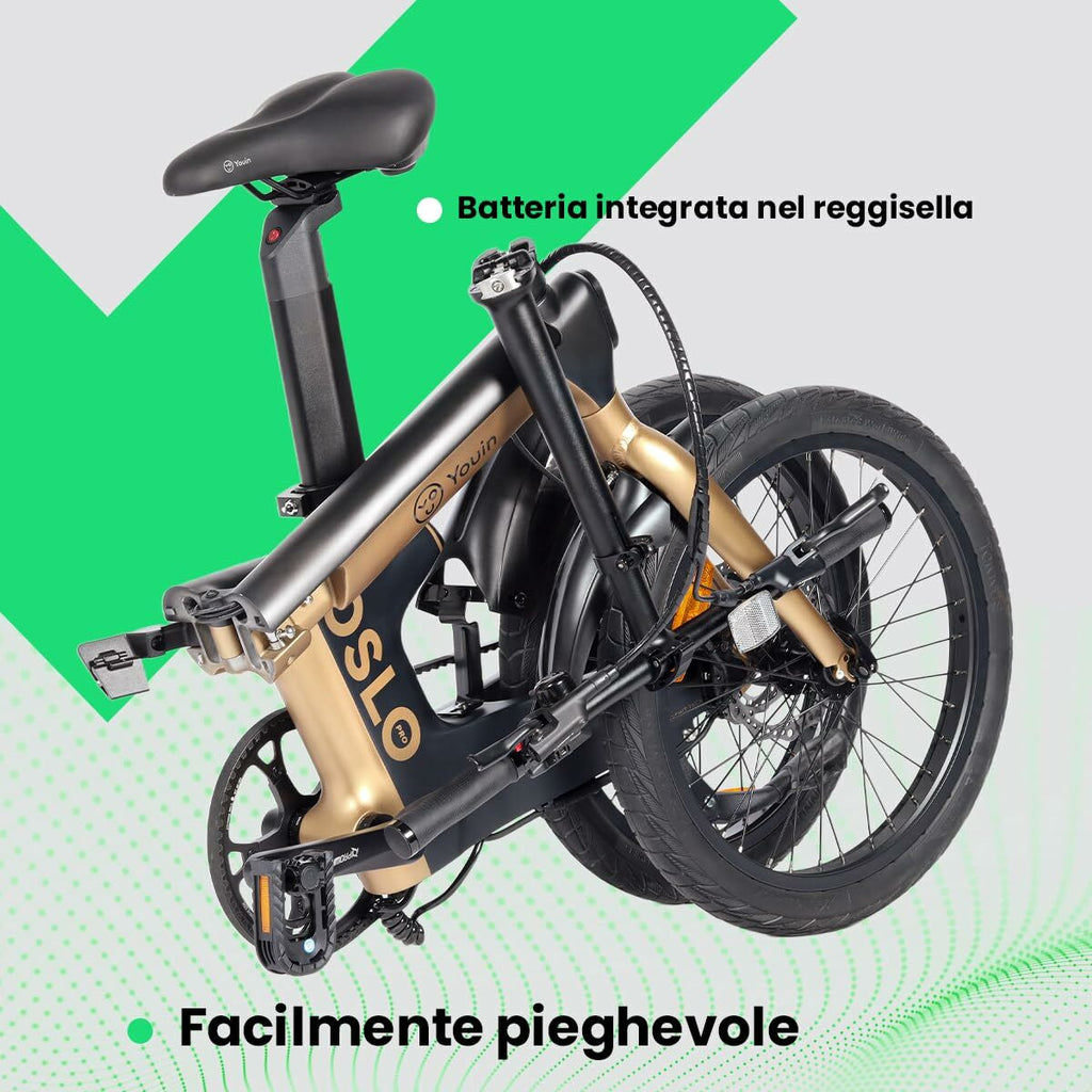 Vélo Électrique Youin BK1950 OSLO PRO Noir Doré