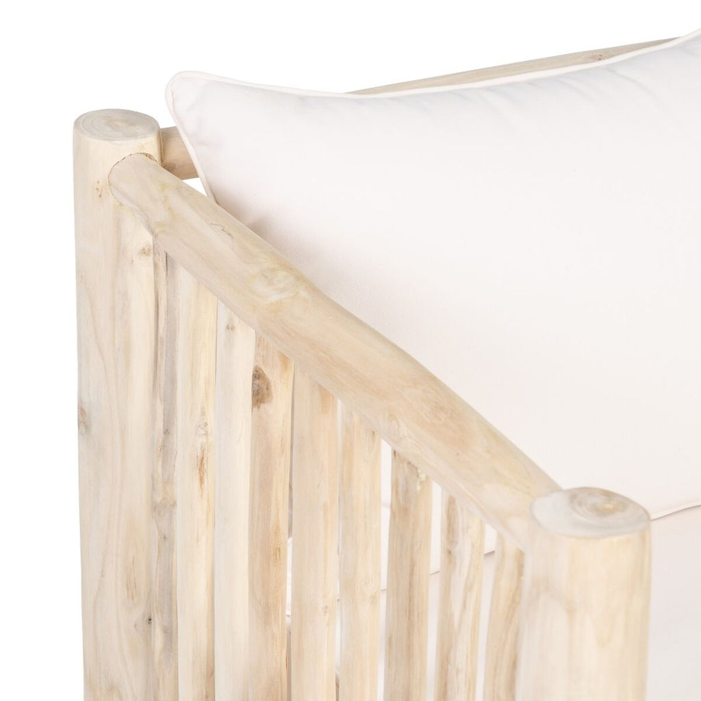 Canapé deux places AKAR 131 x 80 x 77,5 cm Naturel bois de teck