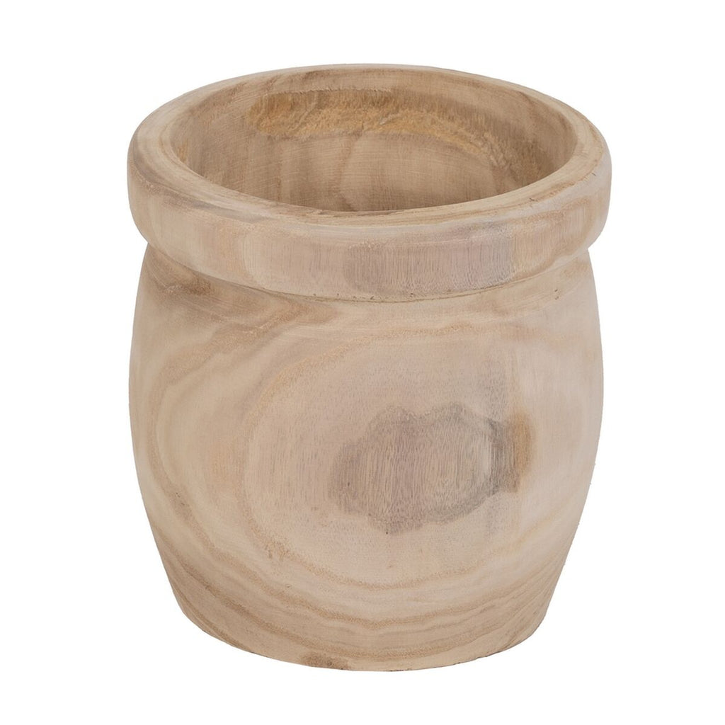 Set de pots de fleurs Naturel Bois de paulownia 43 x 43 x 44 cm (3 Unités)