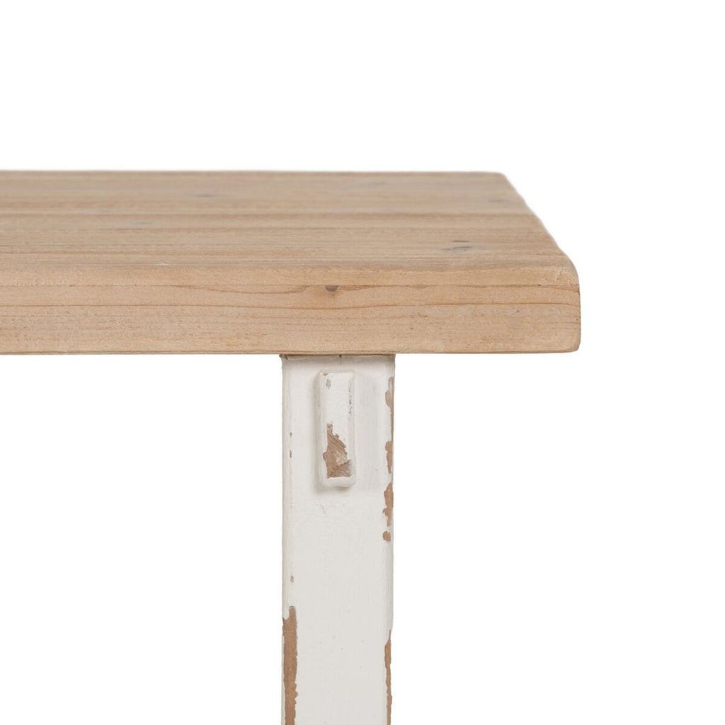 Table de Salle à Manger Blanc Naturel Bois d'épicéa 120 x 60 x 48 cm