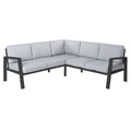 Canapé de jardin Thais Graphite 195 x 195 x 73,6 cm
