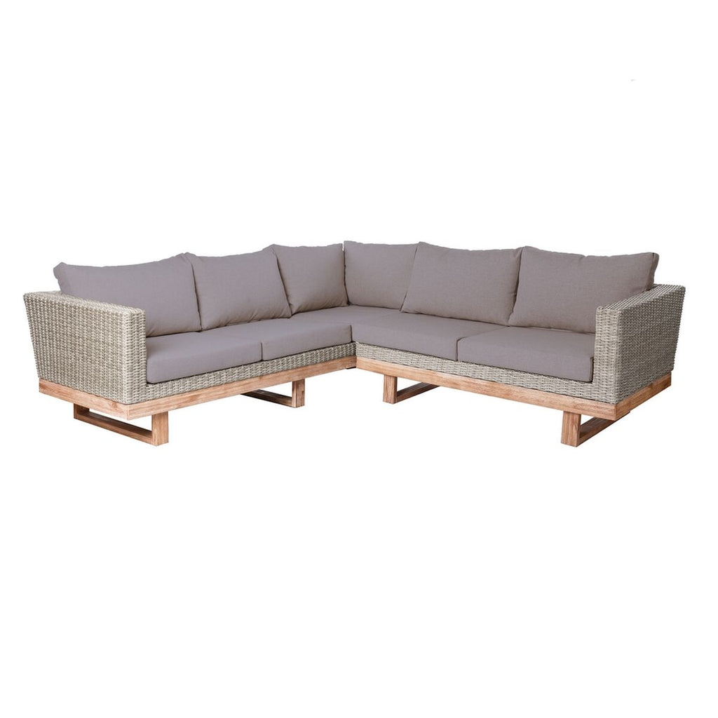 Canapé de jardin Patsy Gris 235 x 230 x 64,5 cm