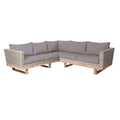 Canapé de jardin Patsy Gris 235 x 230 x 64,5 cm