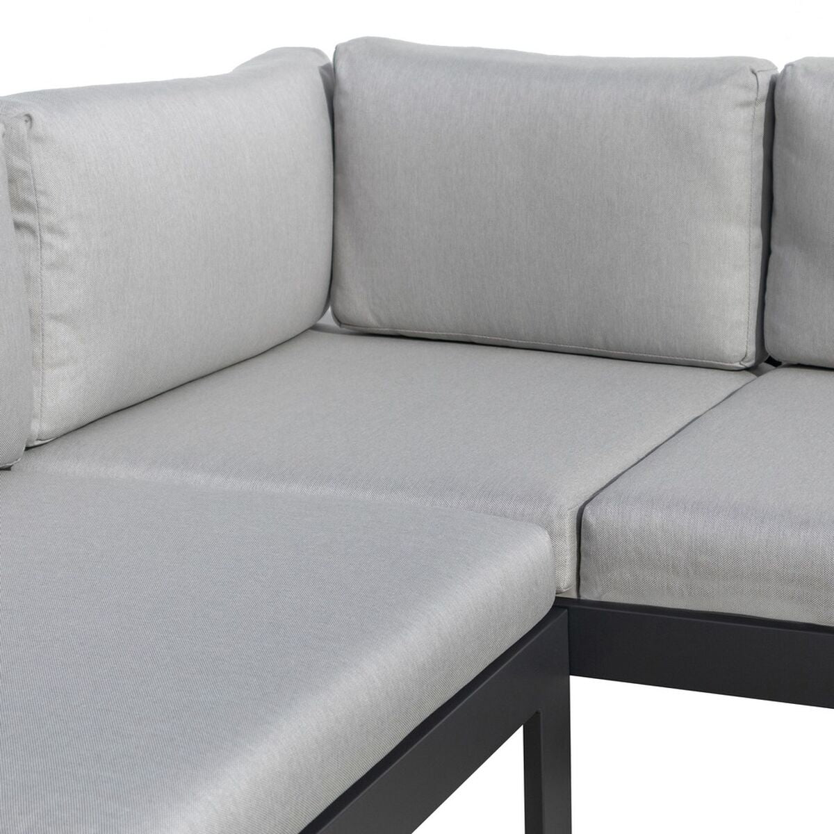 Canapé de jardin Agnes Graphite 224 x 224 x 65,5 cm Coin