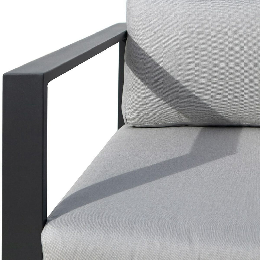 Canapé de jardin Agnes Graphite 224 x 224 x 65,5 cm Coin