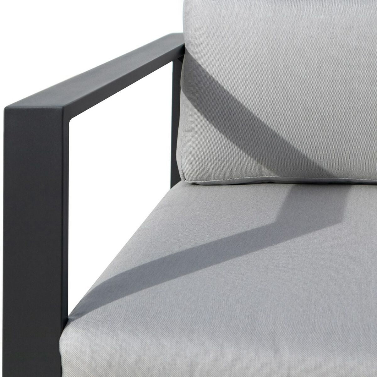 Canapé de jardin Agnes Graphite 224 x 224 x 65,5 cm Coin
