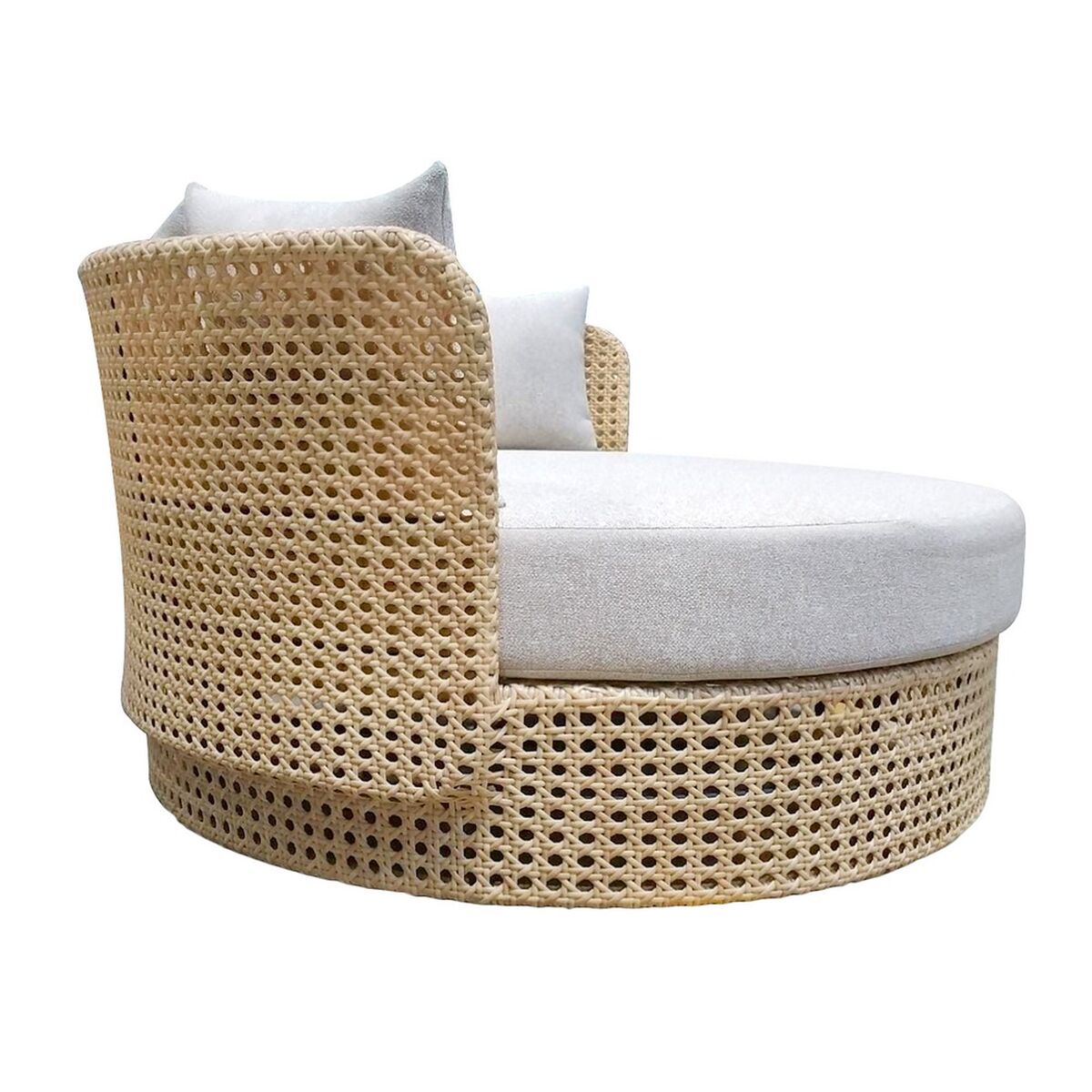 Lit de jardin Niva Blanc Marron 133 x 126 x 70 cm