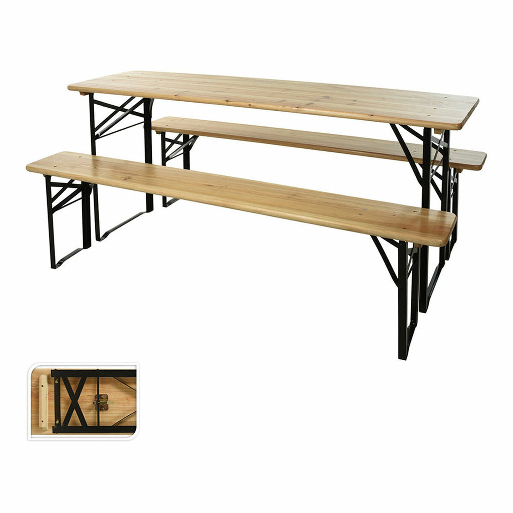 Ensemble Table + 2 Chaises Lifetime