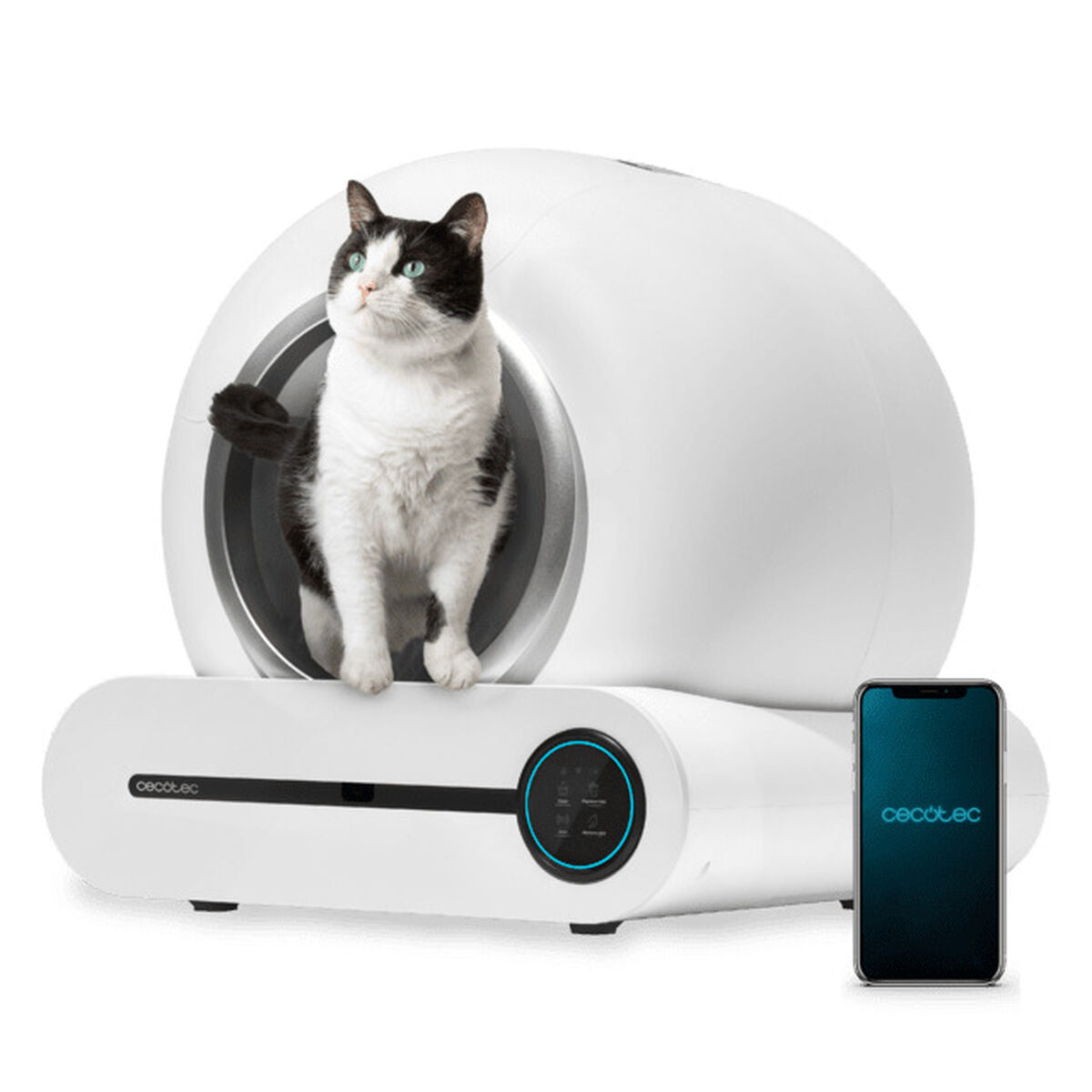 Bac à litière pour chats Cecotec Blanc Plastique