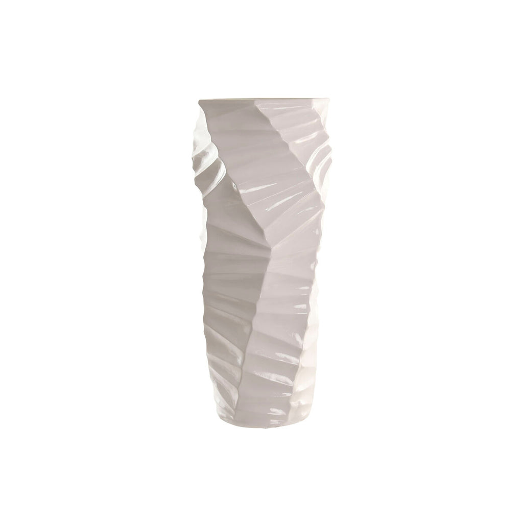 Cache-pot Home ESPRIT Blanc Fibre Moderne