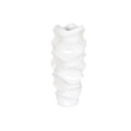 Cache-pot Home ESPRIT Blanc Fibre de Verre Ondes 44 x 44 x 101 cm