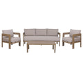 Canapé de jardin Home ESPRIT Marron 188 X 75 X 67 CM