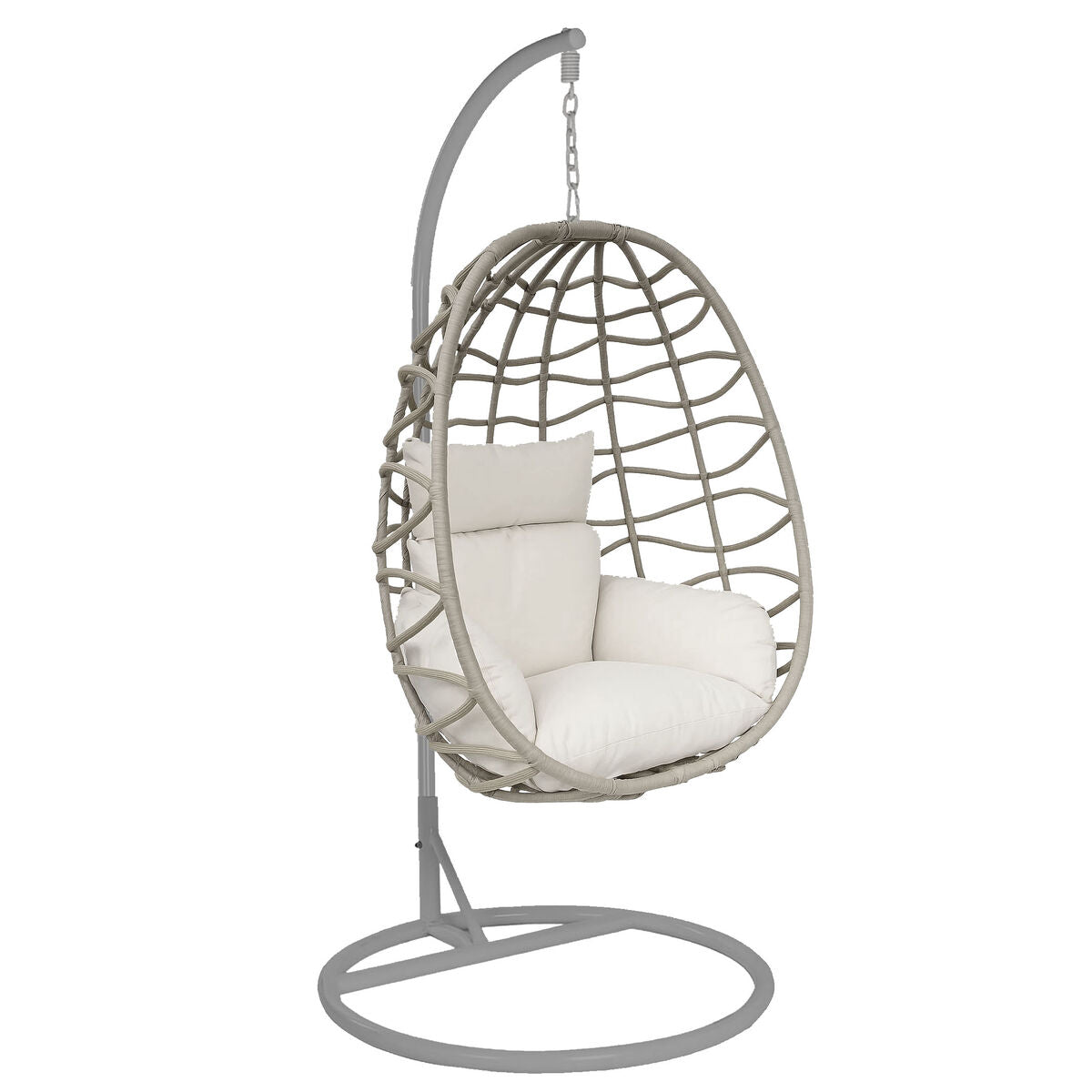 Chaise de jardin Home ESPRIT Crème Gris clair 93 X 70 X 122 CM