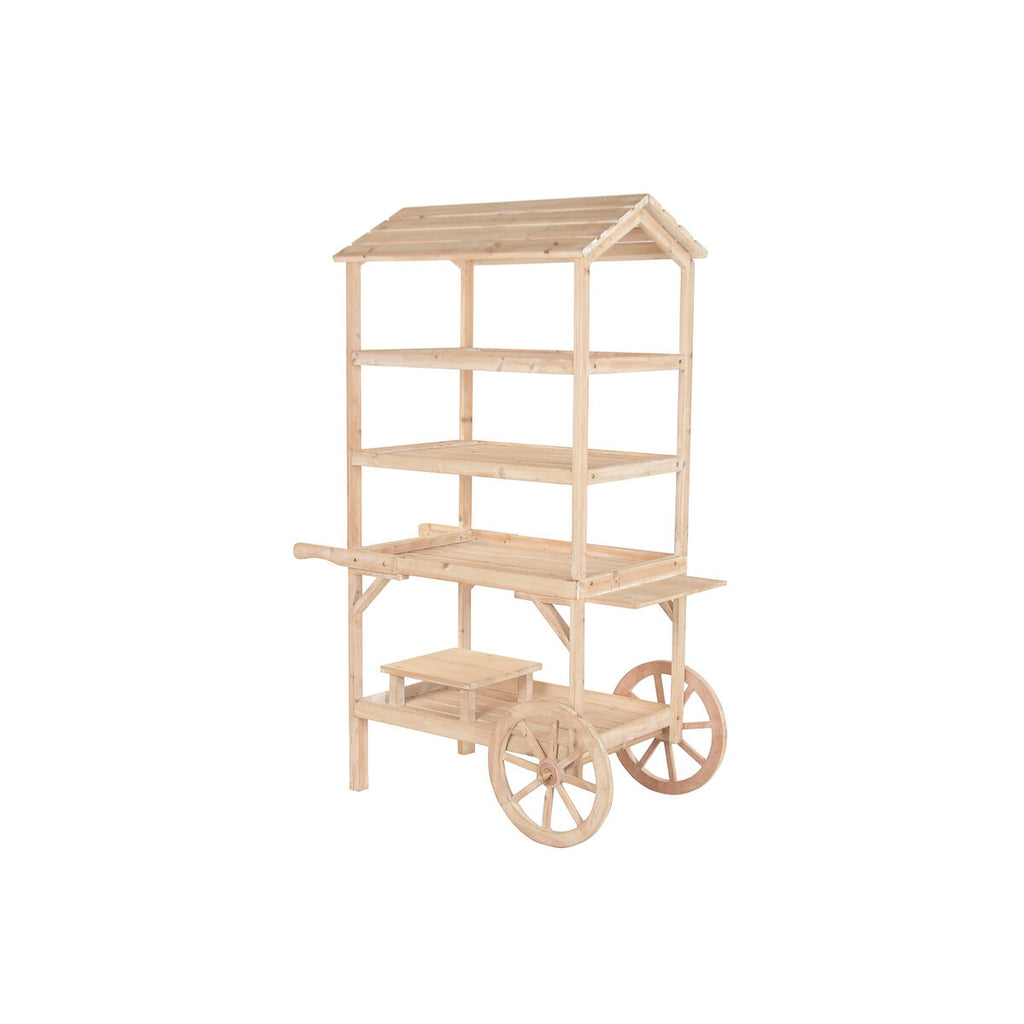 Chariot de Jardin Home ESPRIT Naturel Bois d'épicéa Bois MDF 115 X 68 X 168 CM