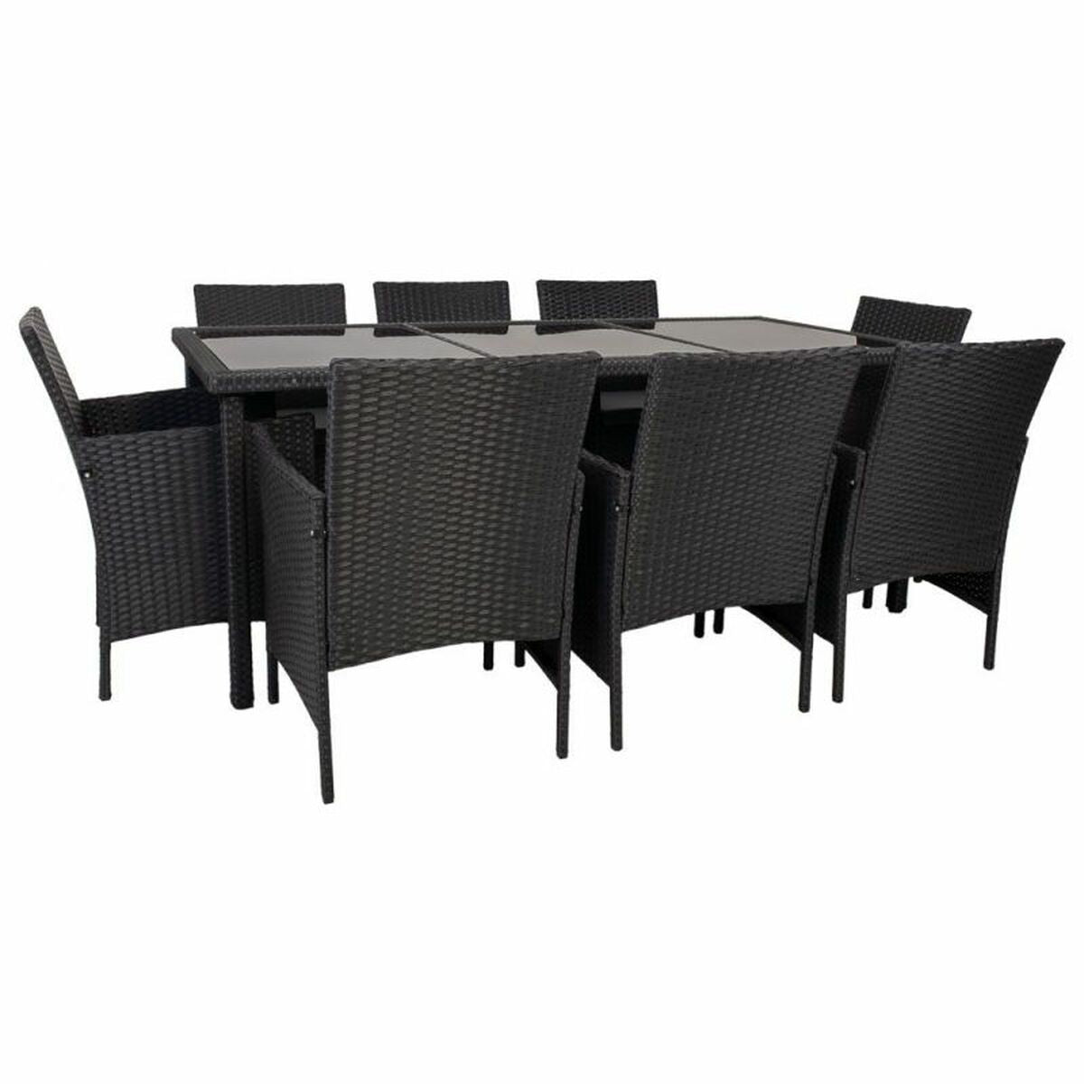 Meubles de jardin Alexandra House Living Noir 61 x 85 x 58 cm 9 Pièces