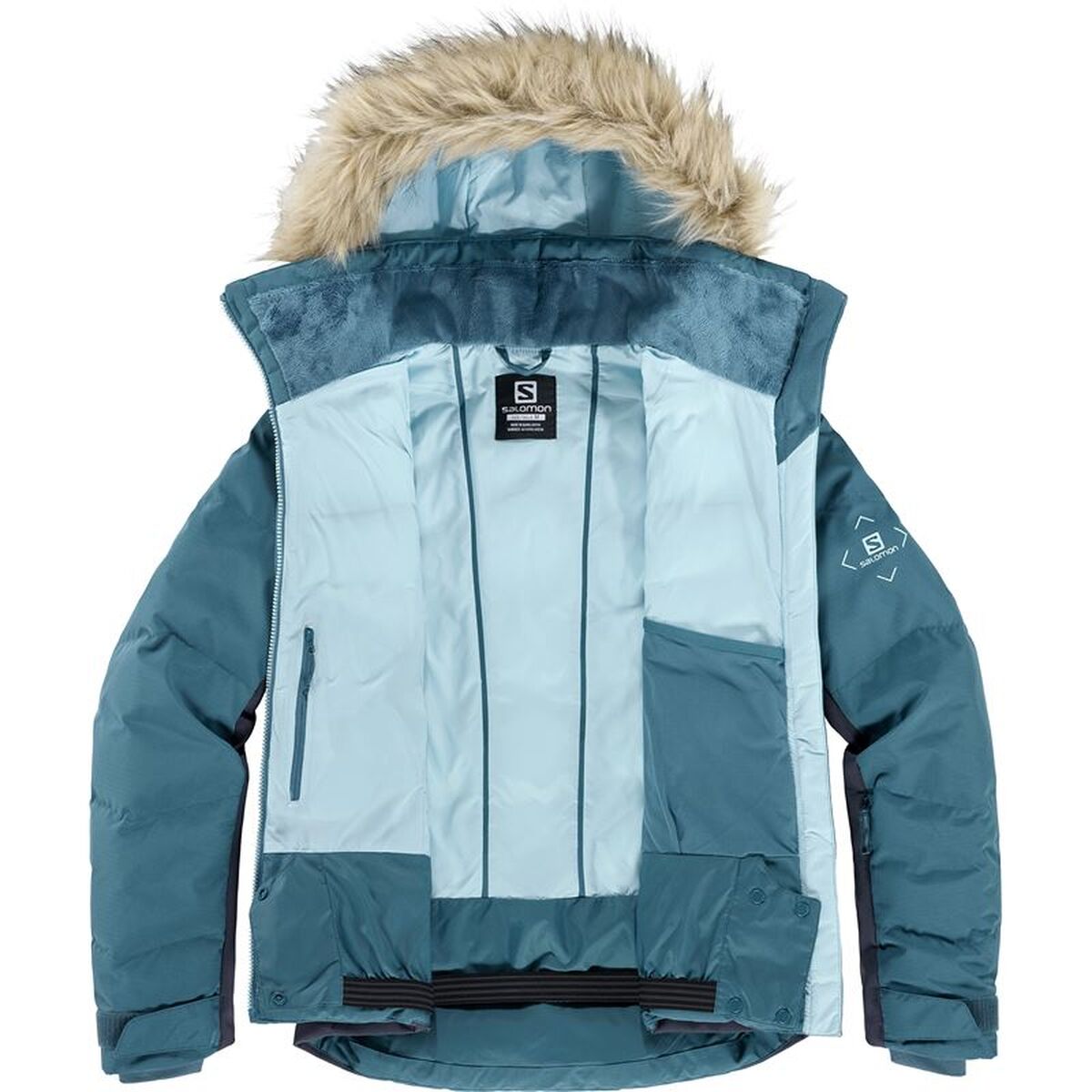 Anorak de ski Salomon LC1562200 Bleu clair