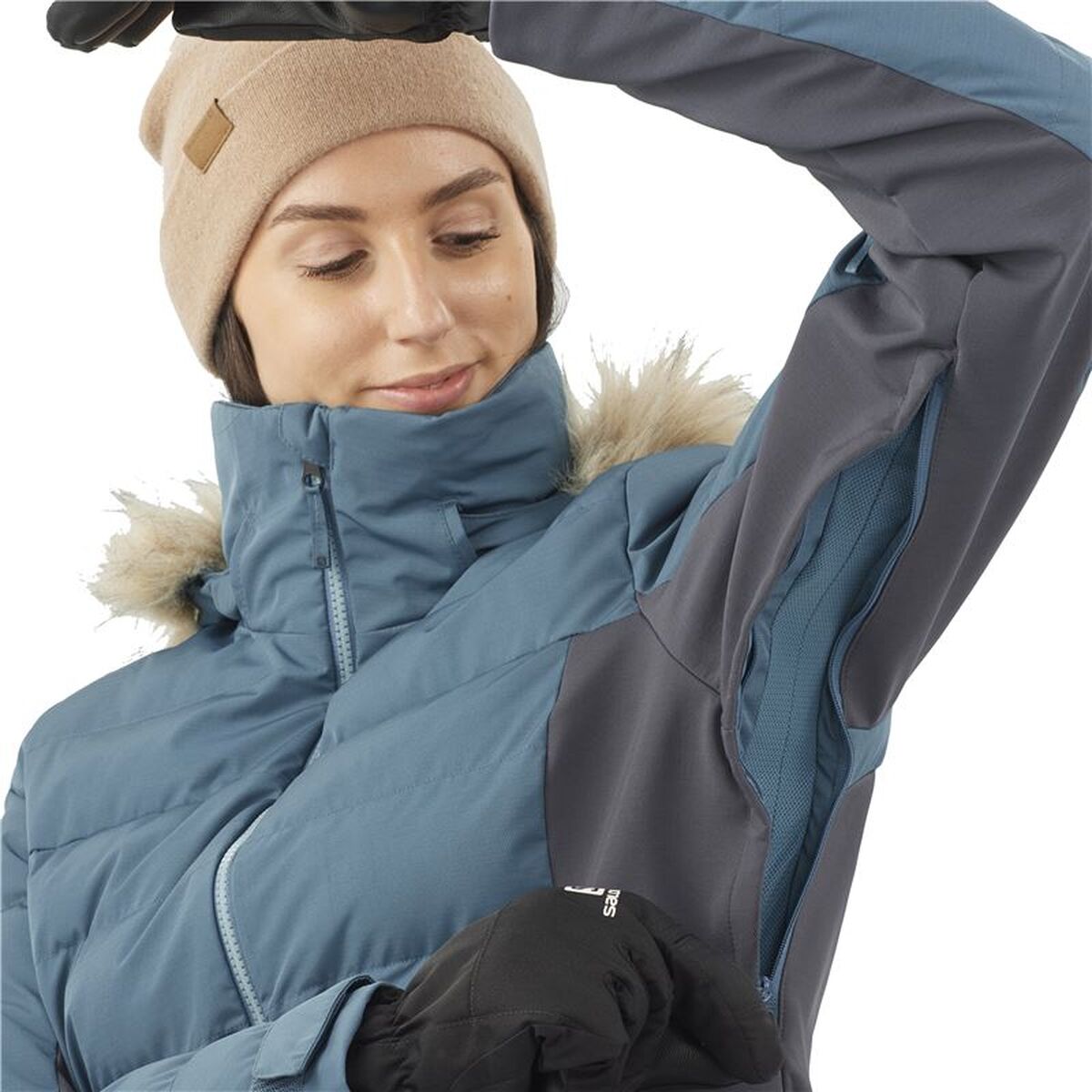Anorak de ski Salomon LC1562200 Bleu clair