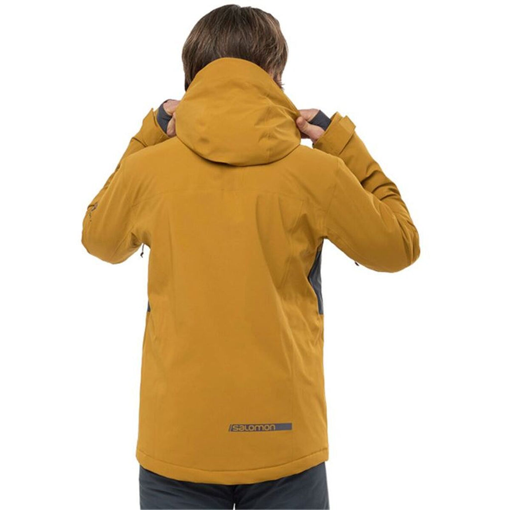 Anorak de ski Salomon LC1583400 Doré Homme