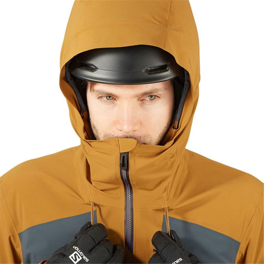 Anorak de ski Salomon LC1583400 Doré Homme