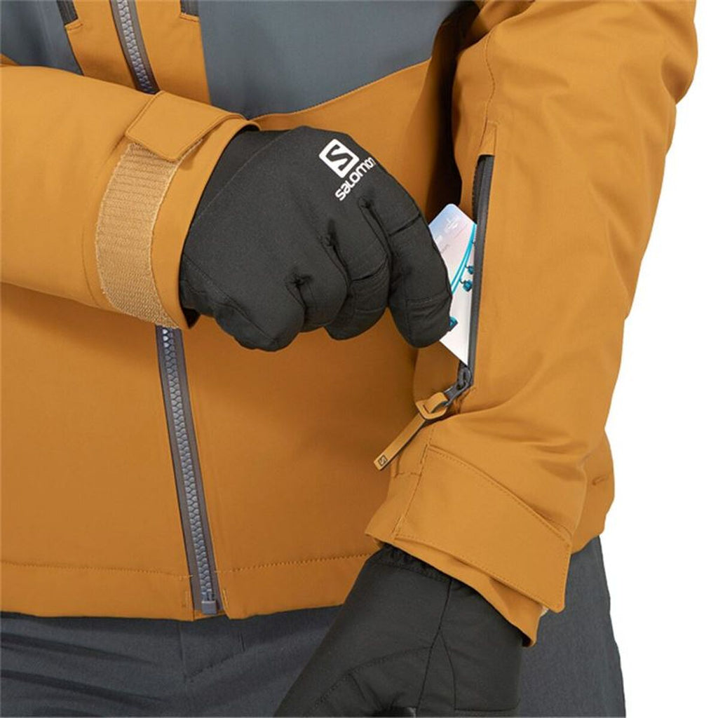 Anorak de ski Salomon LC1583400 Doré Homme