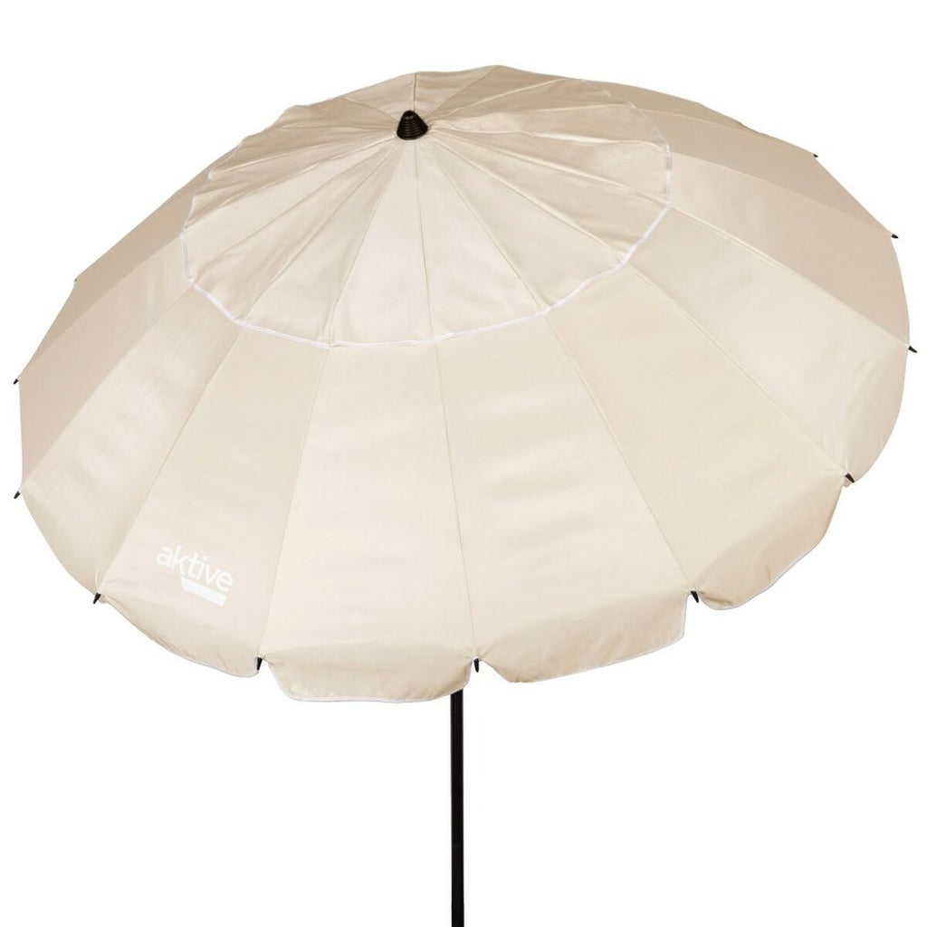 Parasol Aktive Crème Aluminium 240 x 235 x 240 cm (6 Unités)